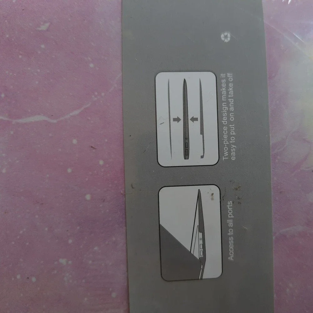 NEW Pink Swirl Shell Case for MacBook Pro Retina Air 13